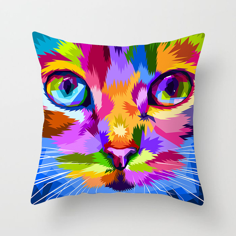 Coussin déco Pop Art – Animaux sauvagement stylés – Image 7