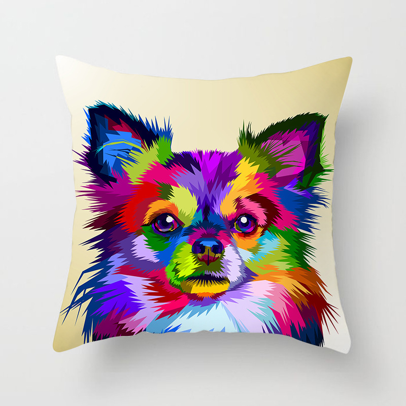 Coussin déco Pop Art – Animaux sauvagement stylés – Image 6