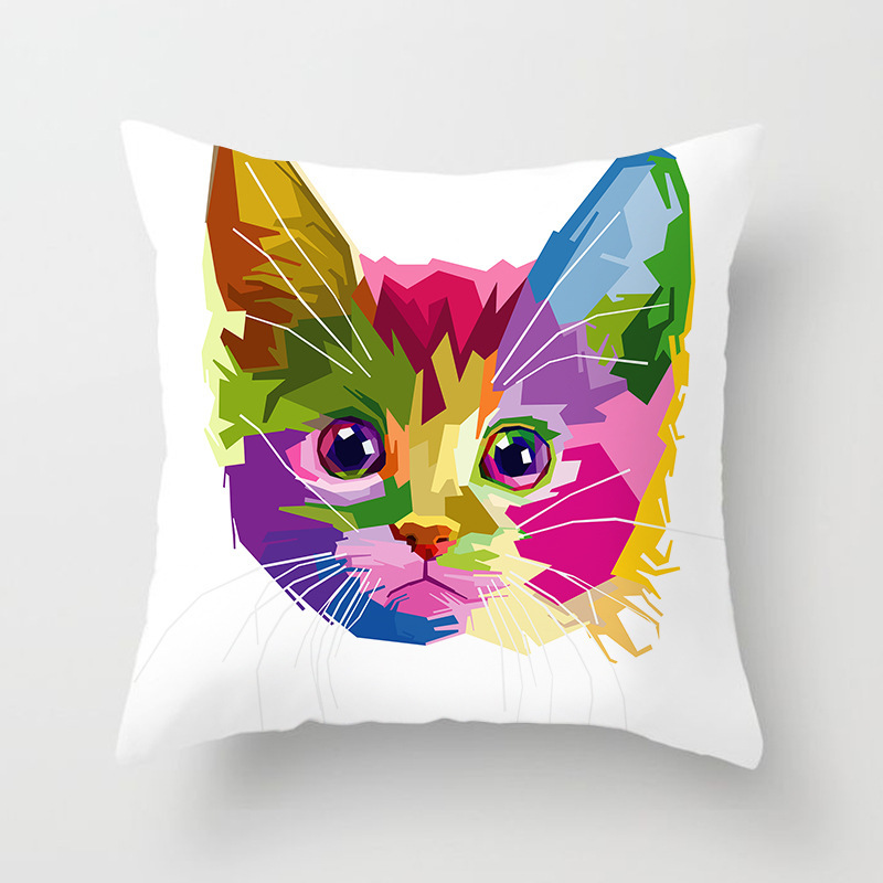 Coussin déco Pop Art – Animaux sauvagement stylés – Image 2