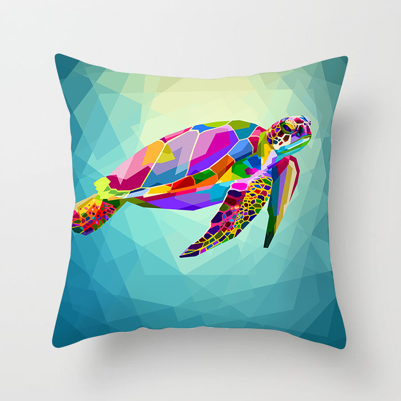 Coussin déco Pop Art – Animaux sauvagement stylés