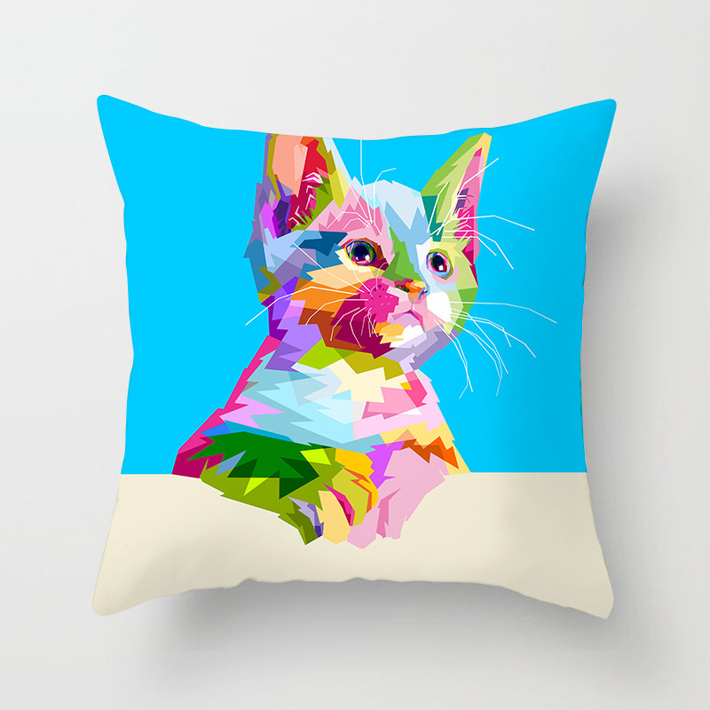 Coussin déco Pop Art – Animaux sauvagement stylés – Image 5