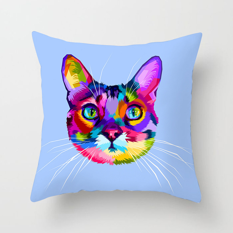 Coussin déco Pop Art – Animaux sauvagement stylés – Image 3